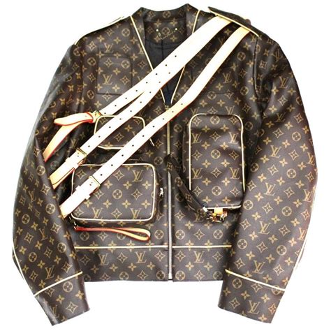 louis vuitton leather jacket monogram